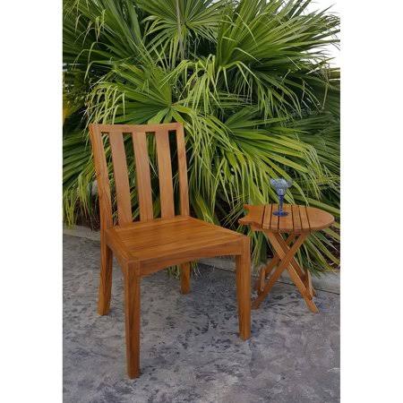 Chic Teak Boston Teak Patio Dining Side Chair JLR0_W4ZOR84