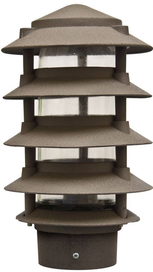 Dabmar Lighting D5565 BZ 6 x 3 in 6W 120V Filament LED Five Tier Pagoda Light Bronze UJV3_R2OPB97