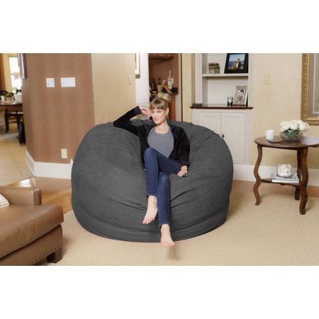 Chill Sack Giant 6 ft Bean Bag, Charcoal AOI8_C6GNL78