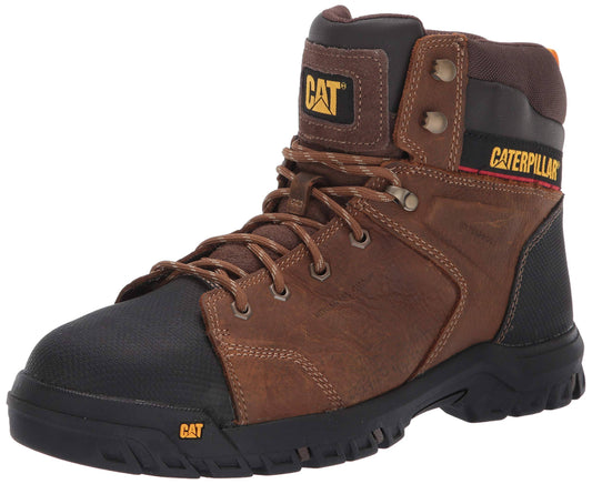 Caterpillar Boots: Mens P91115 Brown Wellspring Steel Toe Metatarsal Guard Waterproof Work Boot WIJ6_T7MPF22