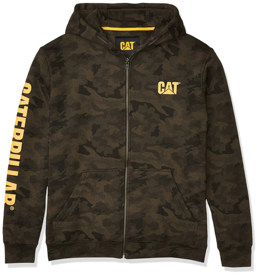 Caterpillar Full Zip Hooded Sweatshirt - Medium - Night - Camo DQN4_D7OPS84