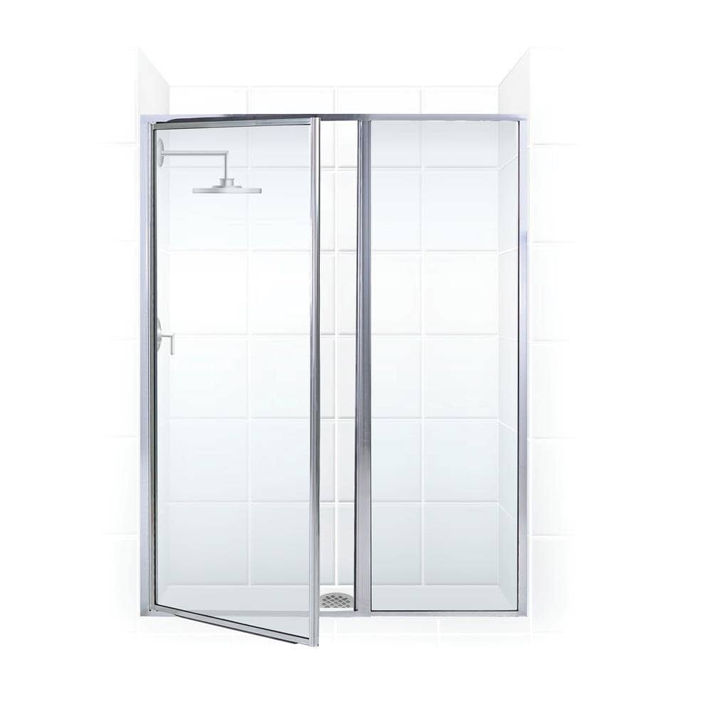 Coastal Shower Doors L24il16.66-c Legend Series 40x22 x 66x22 Framed Hinge Swing Sho Chrome HZZ2_V2YAQ00