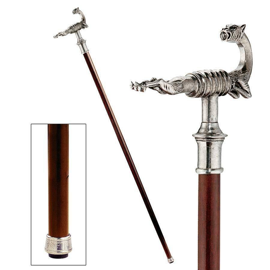 Design Toscano Gargoyle Water Spout Pewter Walking Stick FCB2_M4EWB91