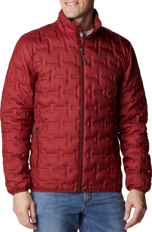 Columbia Mens Delta Ridge Down Jacket, Red Jasper, Large Tall FSI0_M8DRS96