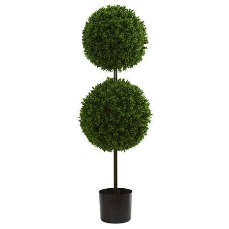 Darby Home Co Double Ball Boxwood Topiary YMO8_Y9NVX01