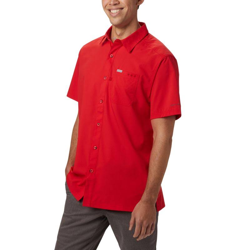 Columbia Mens Big Tall Slack Tide Camp Shirt - Red Spark - XLT RZE4_M7CWG83