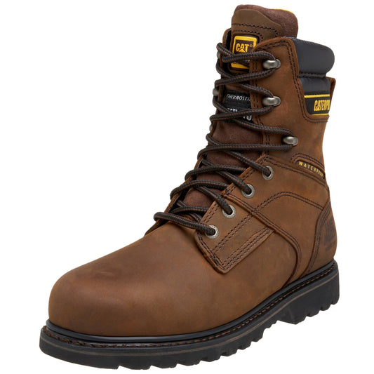 Caterpillar Mens Salvo 8x22 Waterproof Steel Toe Boot - 11.5-M Brown BAW4_R2RYB51