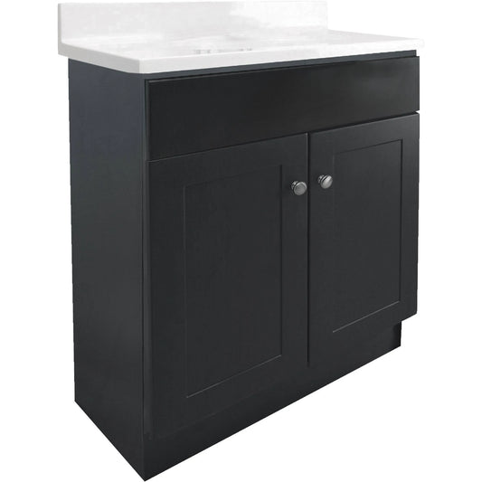 Design House 541870 Vanity Combo 2-Door 24 inchx18 inch, Espresso DTE0_O0JOT49