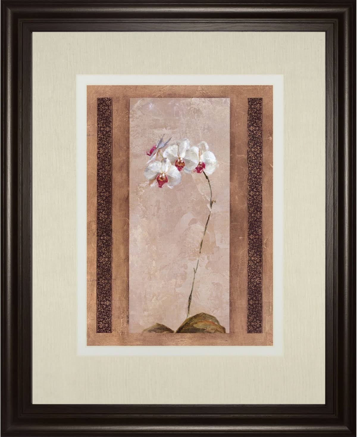 Classy Art DM5897 34 x 40 in. Contemporary Orchid II by Carney Framed Print Wall Art JII6_M3SDO81