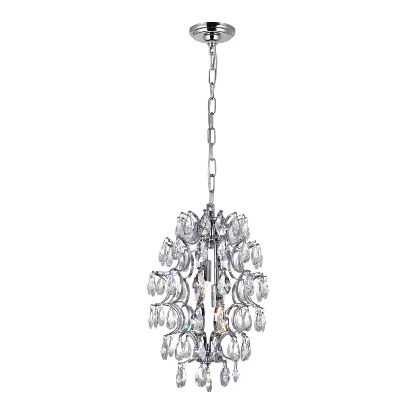 CWI Lighting 5011P9C-R (Clear) Charismatic 2 Light Down Mini Pendant with Chrome Finish FGB5_R9VSR20