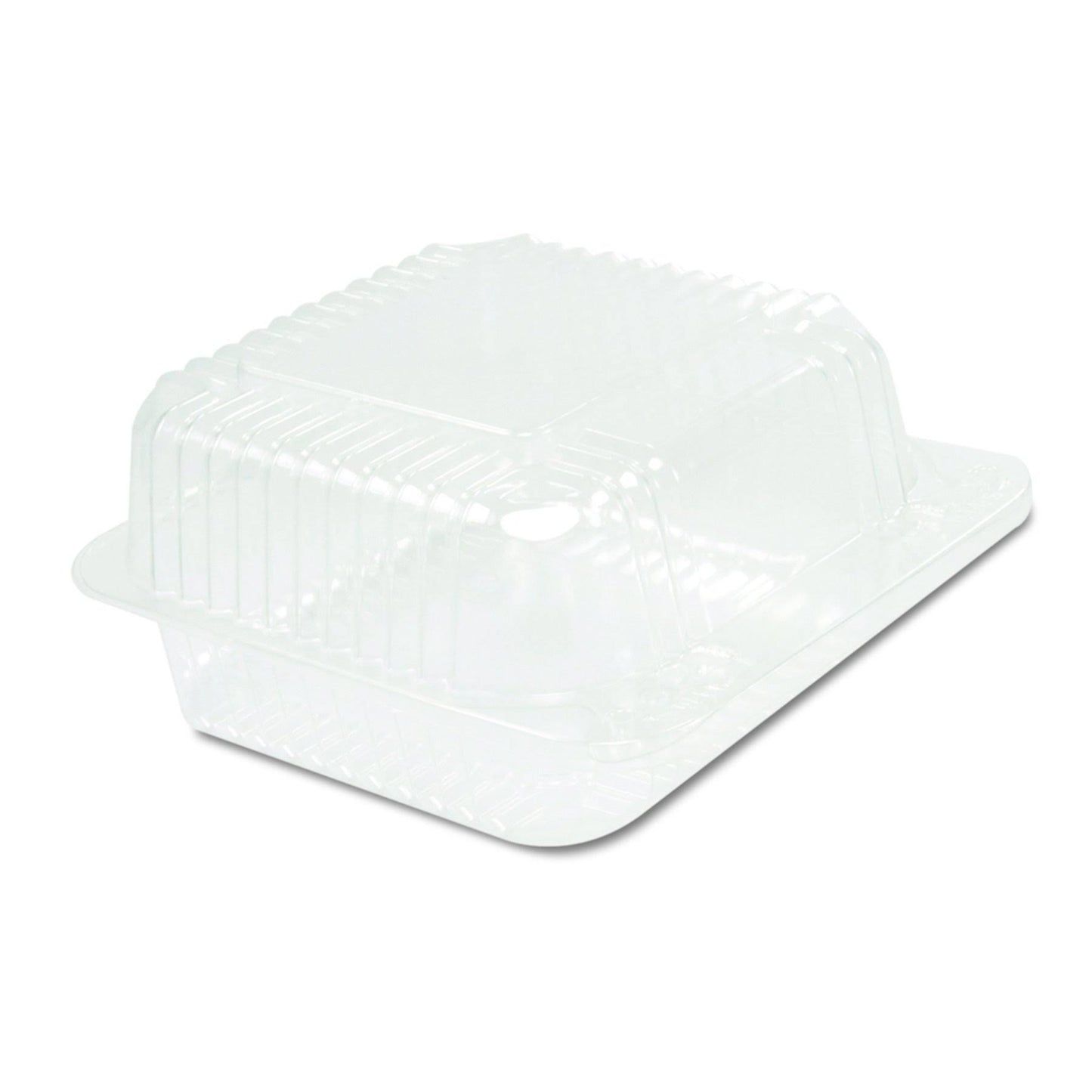 Dart StayLock Clear Hinged Container, Plastic 5 3/10x5 3/5x2 4/5 Clear 125/ PLI6_O9UXF88