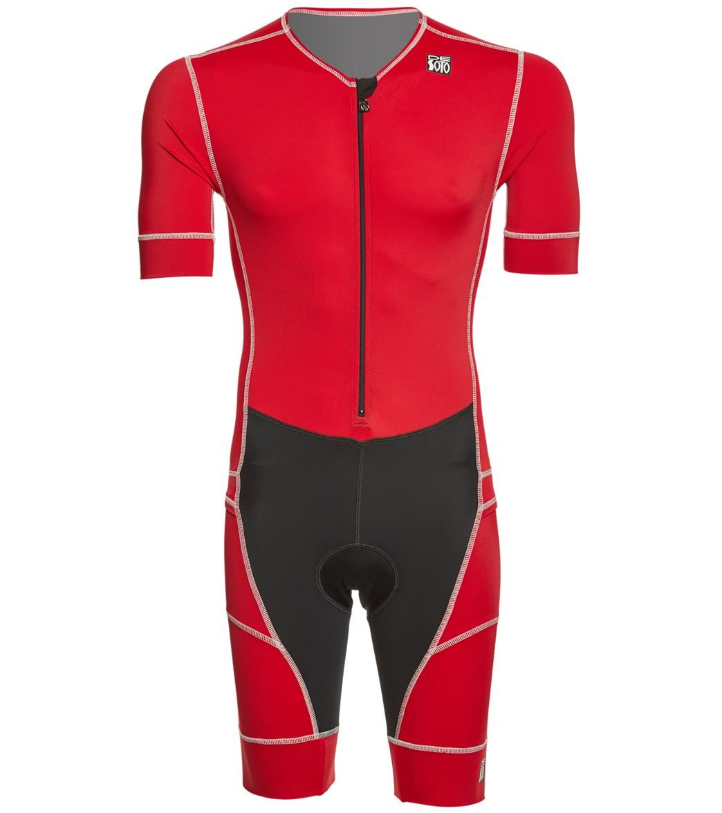 DeSoto Mens Mobius Short Sleeve Tri Suit - 2020 - XL - Red RHW6_F5HUE51