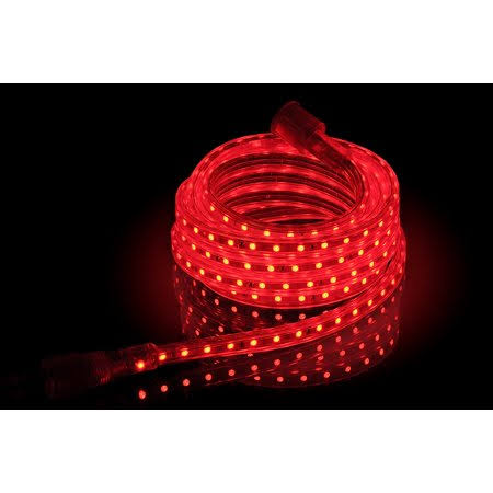 Cbconcept UL Listed, 50 Feet, Super Bright 13500 Lumen, Red, Dimmable, 110-120V AC Flexible Flat LED Strip Rope Light, 930 Units KPU5_C0KXW53