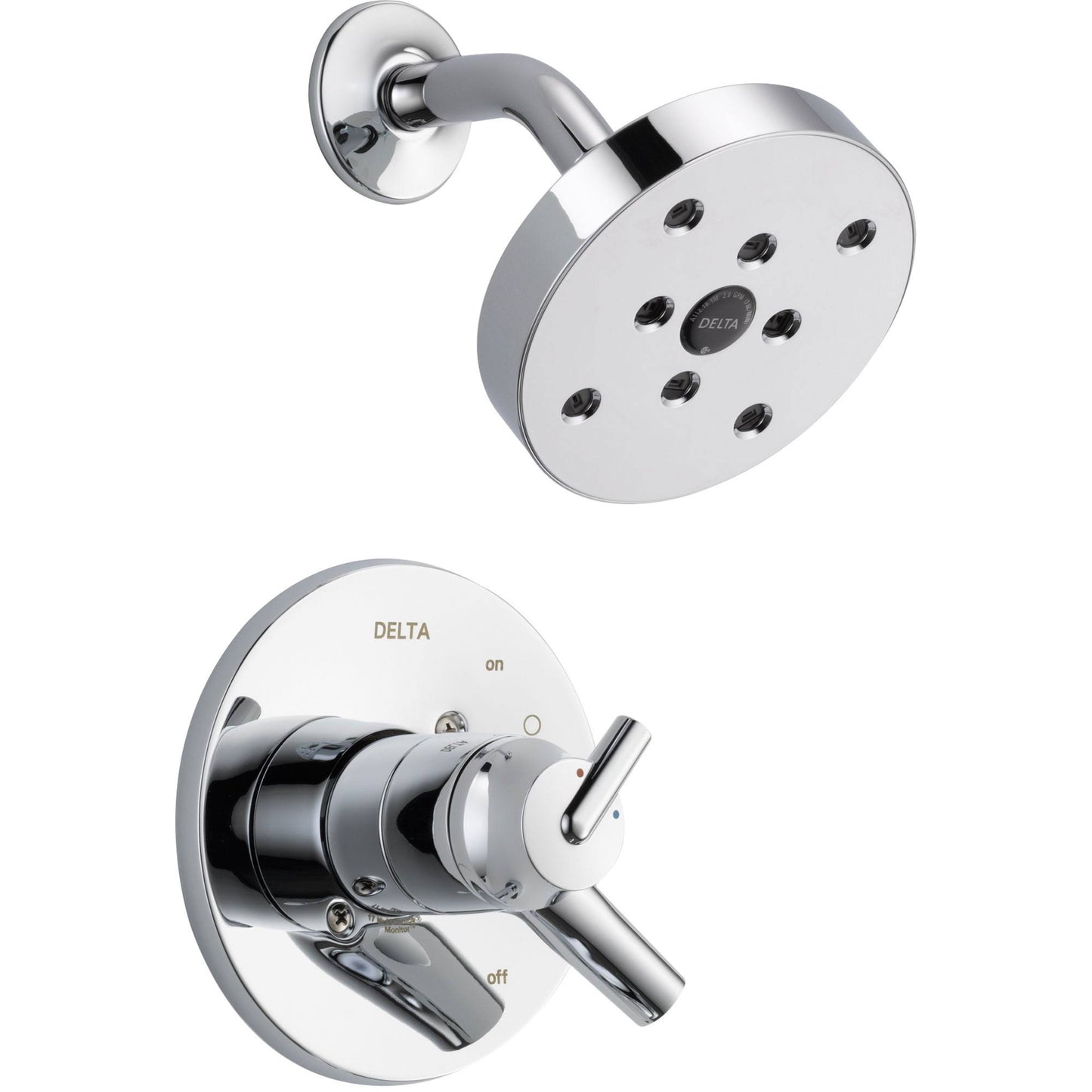 Delta Trinsic Dual Control Temp/Volume Chrome Shower Faucet with Valve D767V XLL3_Z5TBR54