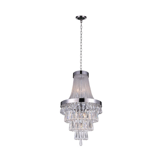 CWI Lighting Vast 6 Light Chandelier - Chrome 5078P16C CZS2_Y3FJI86