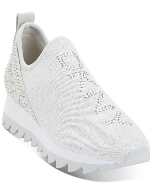 Dkny Womens Abbi Slip-On Embellished Sneakers - Heather Grey/White RKS6_A8QII28