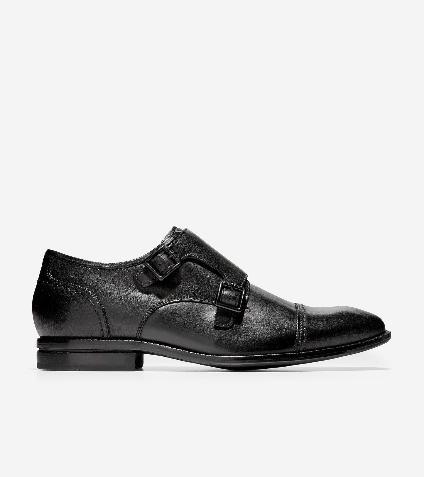 Cole Haan Mens Warner Grand Monk Shoes - Black PXX5_W7VJE84