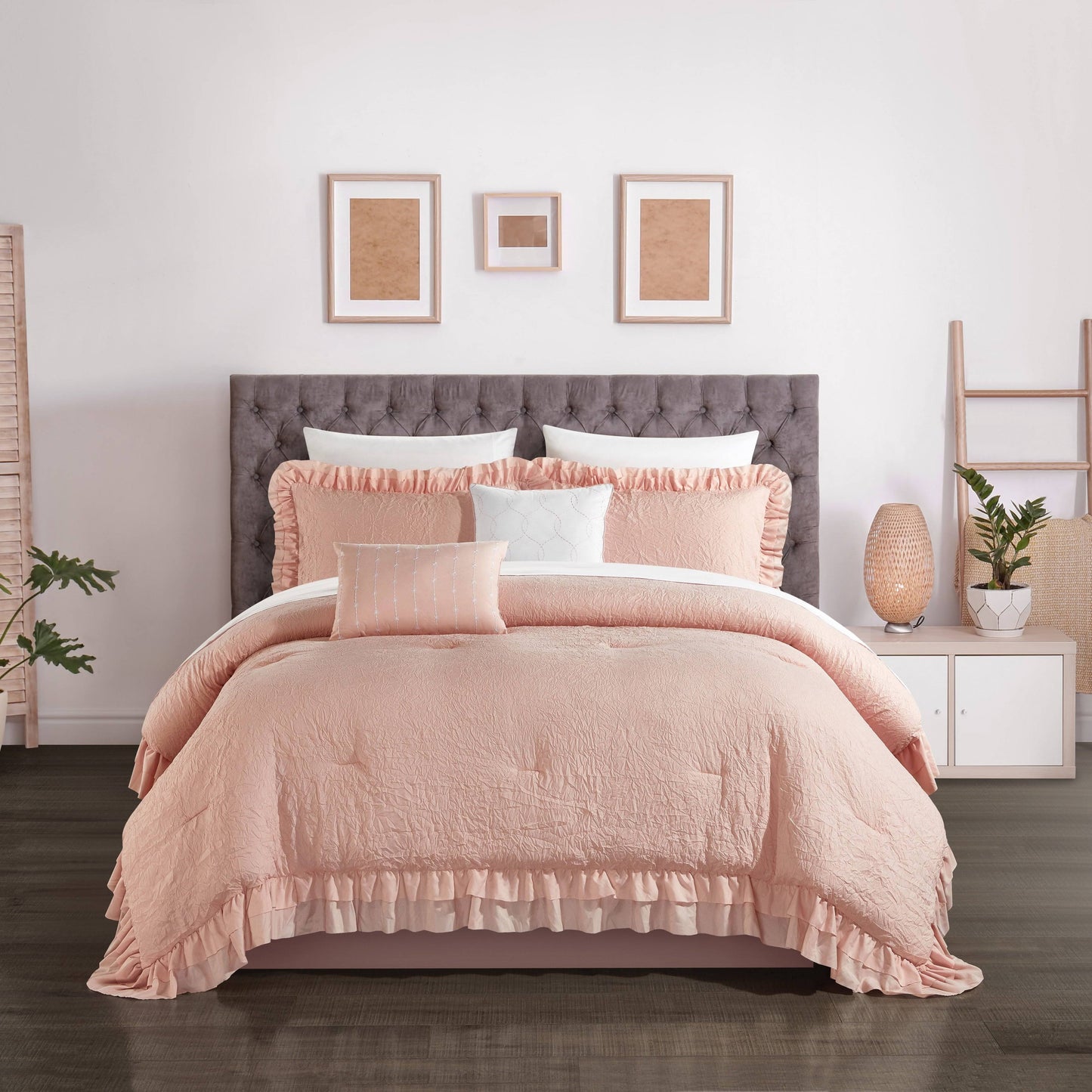 Chic Home Kensley Comforter Set - Blush - King UFE4_X3ZIU83