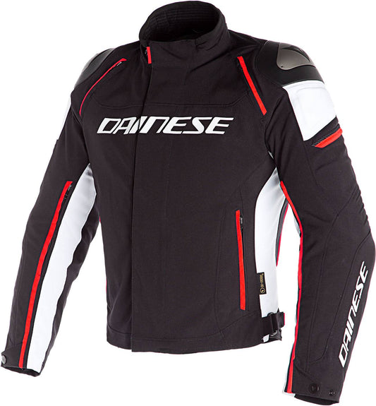 Dainese Racing 3 D-Dry Jacket - Black/White/Fluo-Red 52 QVN1_M3LWY51