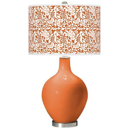 Color + Plus Celosia Orange Gardenia Ovo Table Lamp TKG2_Y1AYP46