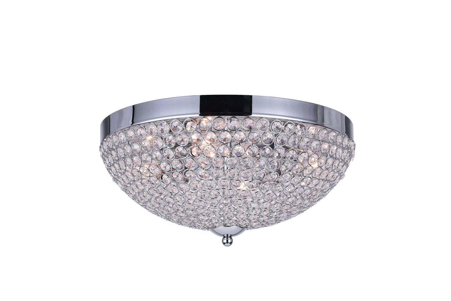 CWI Lighting Globe 4 Light Flush Mount - Chrome CAJ7_V8NAY03