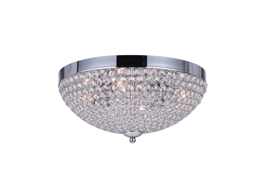 CWI Lighting Globe 4 Light Flush Mount - Chrome CAJ7_V8NAY03