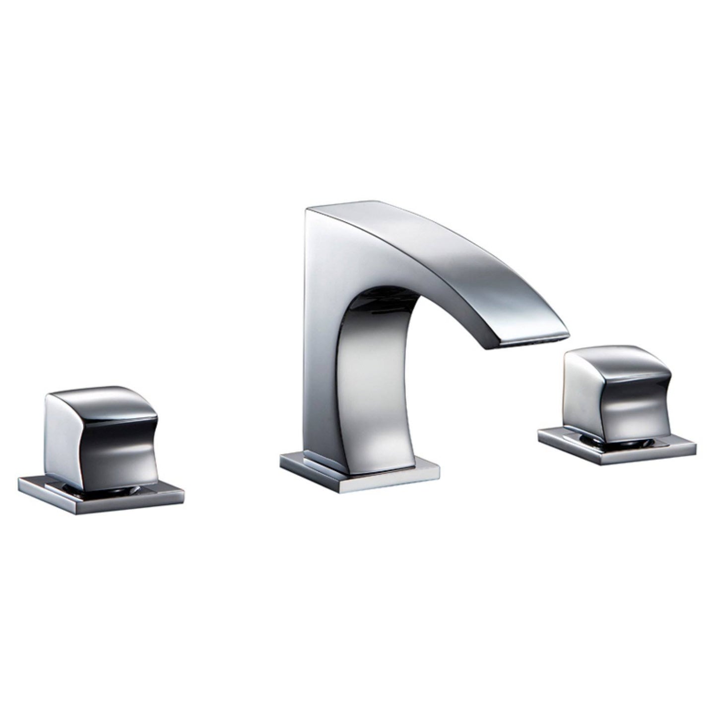 Dawn AB77 1584C 3-Hole, 2-Square Handle Widespread Lavatory Faucet, Chrome OFU6_W7ZLS83