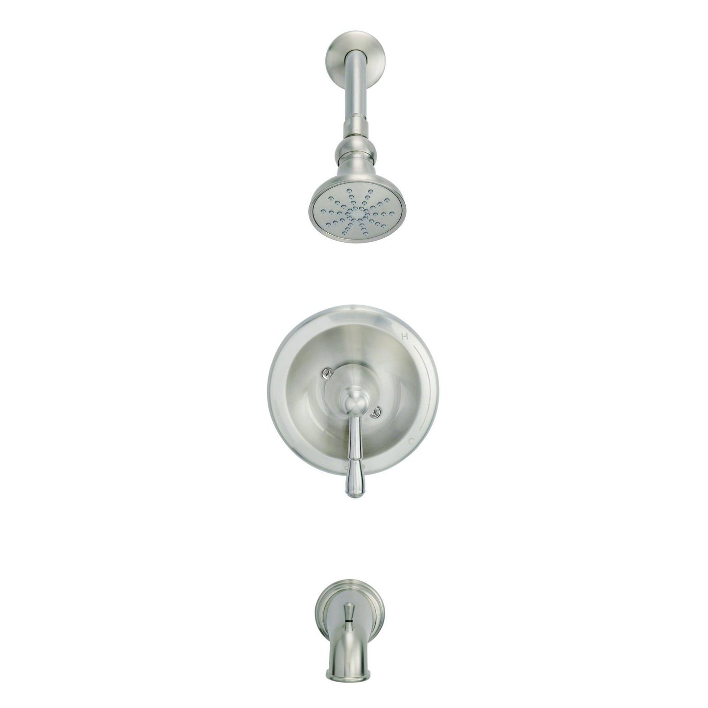 Danze D501015BNTC Eastham 1H Tub Shower Trim Kit w/ Diverter on Spout Treysta Cartridge 1.75gpm Brushed Nickel BCS2_S8TOF96