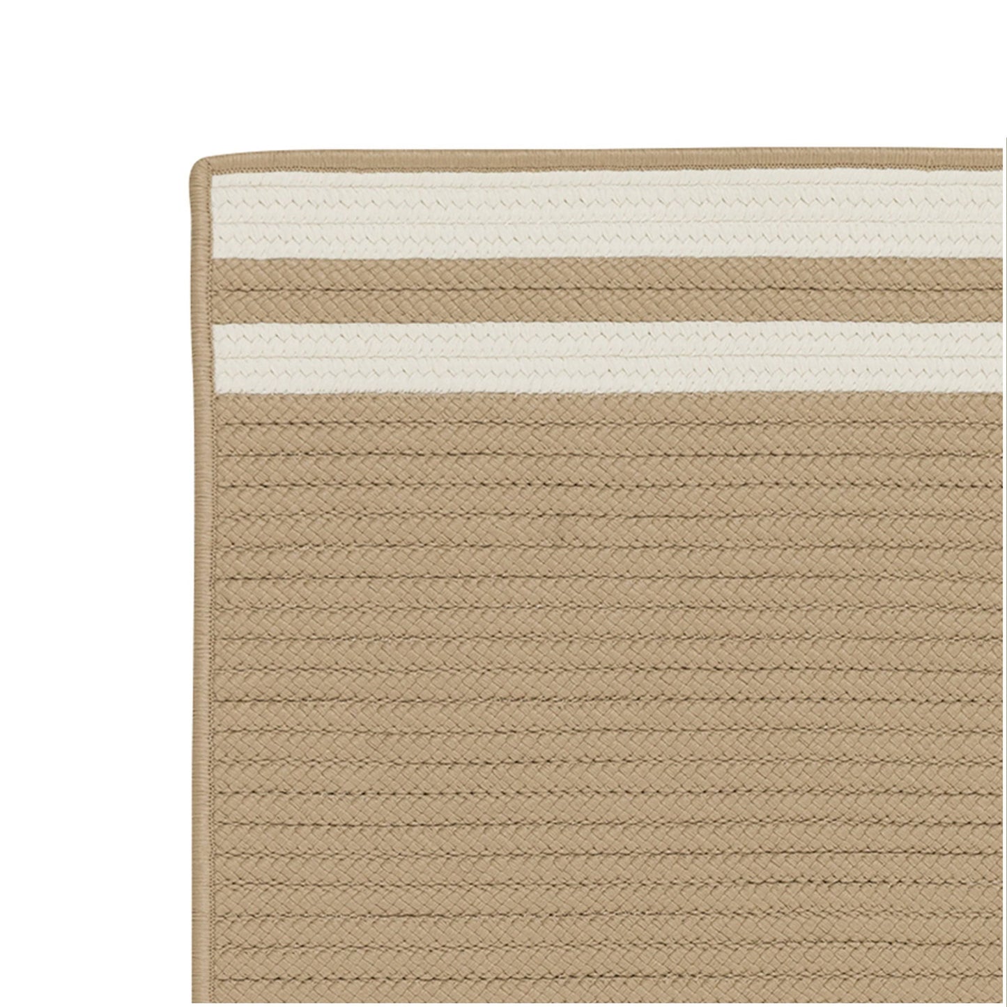 Colonial Mills DE55 Denali End Stripe Ivory 4x6 Rug XFX4_S1UVB86