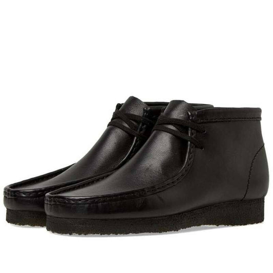 Clarks Originals Wallabee Boot Black Leather Shoes MEG9_Y3PEW93