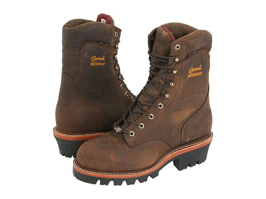 Chippewa Mens Bay Apache Logger Steel Toe 9 in. Boot XIQ7_D4AED98