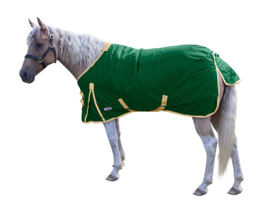 Derby Originals Classic 600d Medium Weight Waterproof Winter Horse Turnout Blanket 250g with 1 Year Warranty, Hunter Green / 57x NKD5_L6IAP22