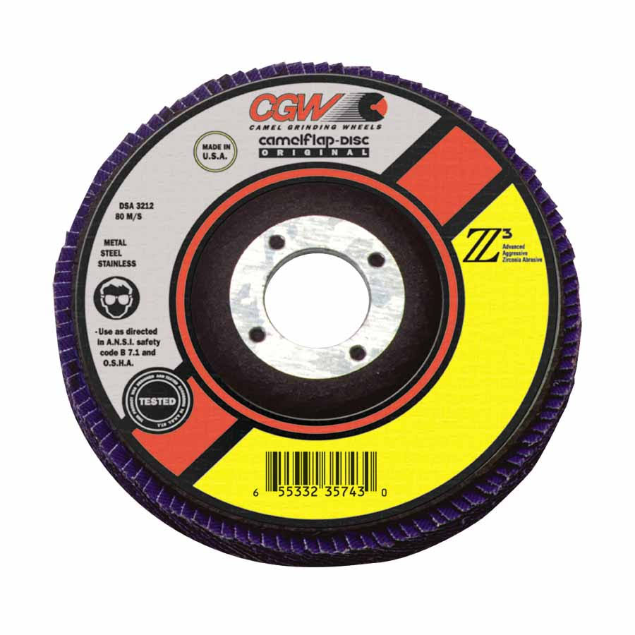 CGW Abrasives 54014 4-1/2x5/8-11 Z3-60 T27 Ultimate Flap Disc RSM7_E5CKQ45