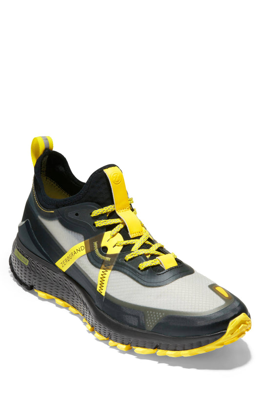 Cole Haan Zerogrand Overtake Runner Mens Shoes Black/Cyber Yellow : 8 W - Wide ATU3_Z7NHT64