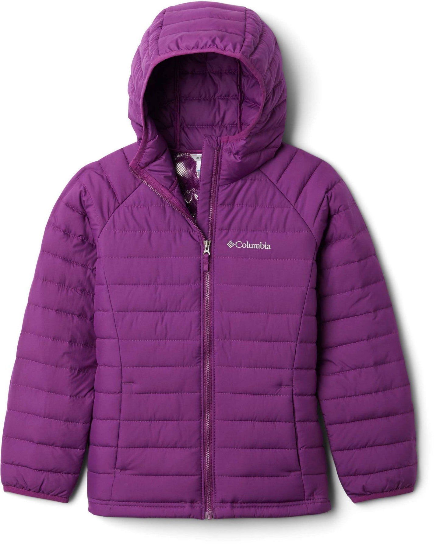 Columbia Girls& Powder Lite Hooded Jacket - Medium - Plum XVX5_V5PXA63