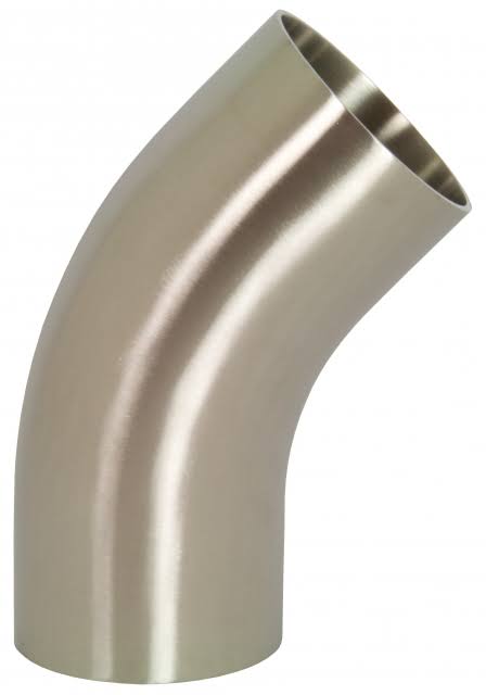 Dixon B2KS-R400P, 45 Degr. Polished Weld Elbow with Tangent LGW5_C9JSQ99