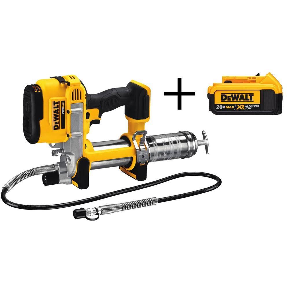 DeWalt 20-Volt Max Lithium Ion Cordless Grease Gun (Tool-Only) with Bonus XR 4.0 Ah Battery Pack DCGG571Bw4b VEZ6_F6YXW06