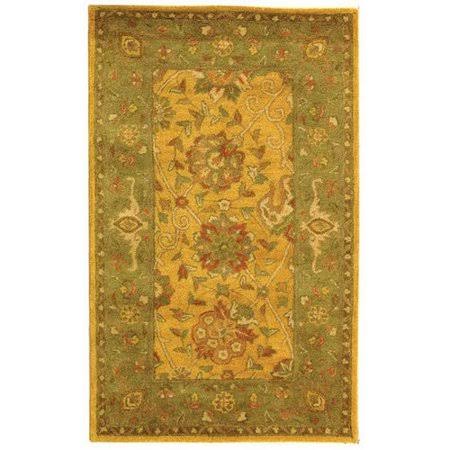 Charlton Home Dunbar Hand-Tufted Wool Multi-Colored Area Rug, Gold ZGN1_M2YEC67