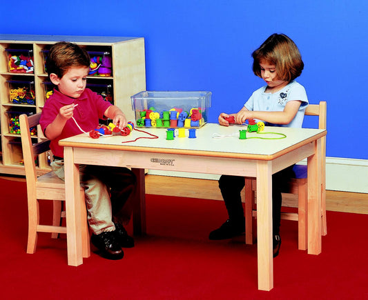 Childcraft Wood Table, Laminate Top, Rectangle, 24 x 48 x 22 Inches NTE1_U9AXU75