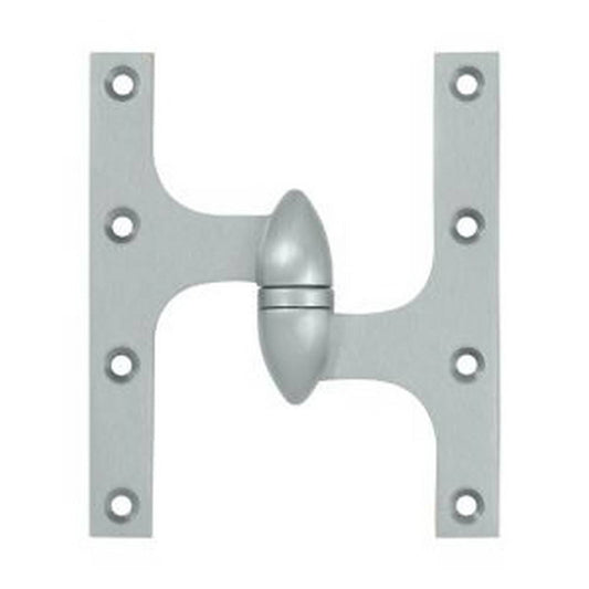 Deltana 6 x 5 inch Olive Knuckle Hinge Brushed Chrome OK6050B26D-R SCL0_X7ELP66