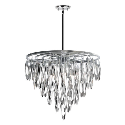 Dainolite ALL-208C-PC 8 Light Chandelier Polished Chrome Finish AFG8_K3DQO84