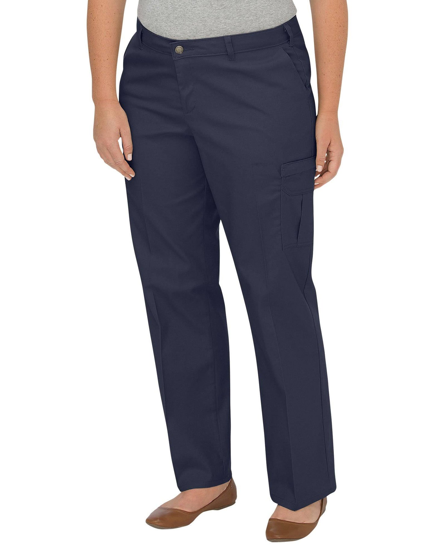 Dickies Womens Premium Relaxed Straight Cargo Pant Plus Dark Navy - FPW2372DN24WUU HOL3_T4FJA59