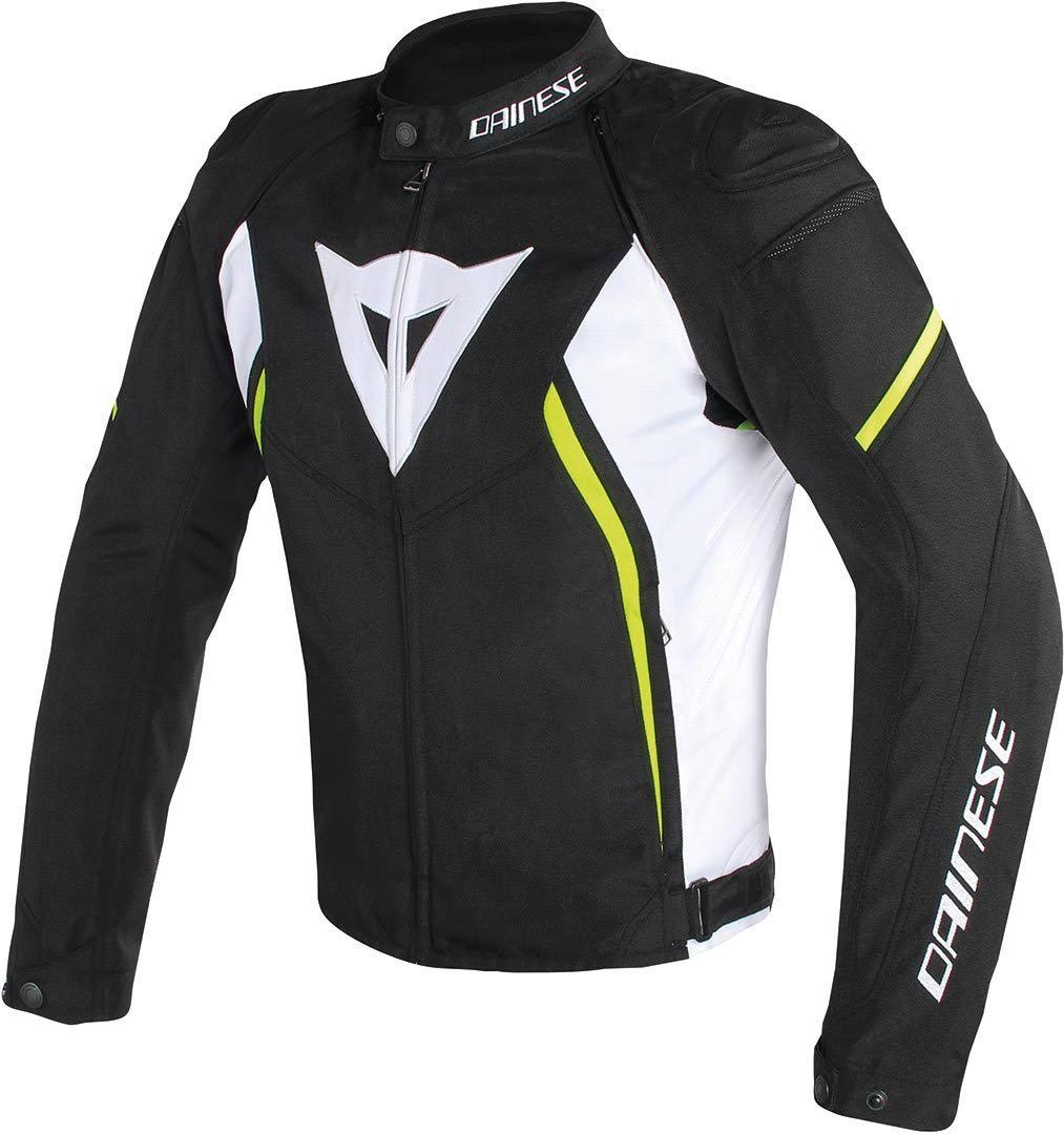 Dainese Avro D2 Tex Jacket Black/White/Yellow-Fluo 58 ZTO4_O9ZYG54