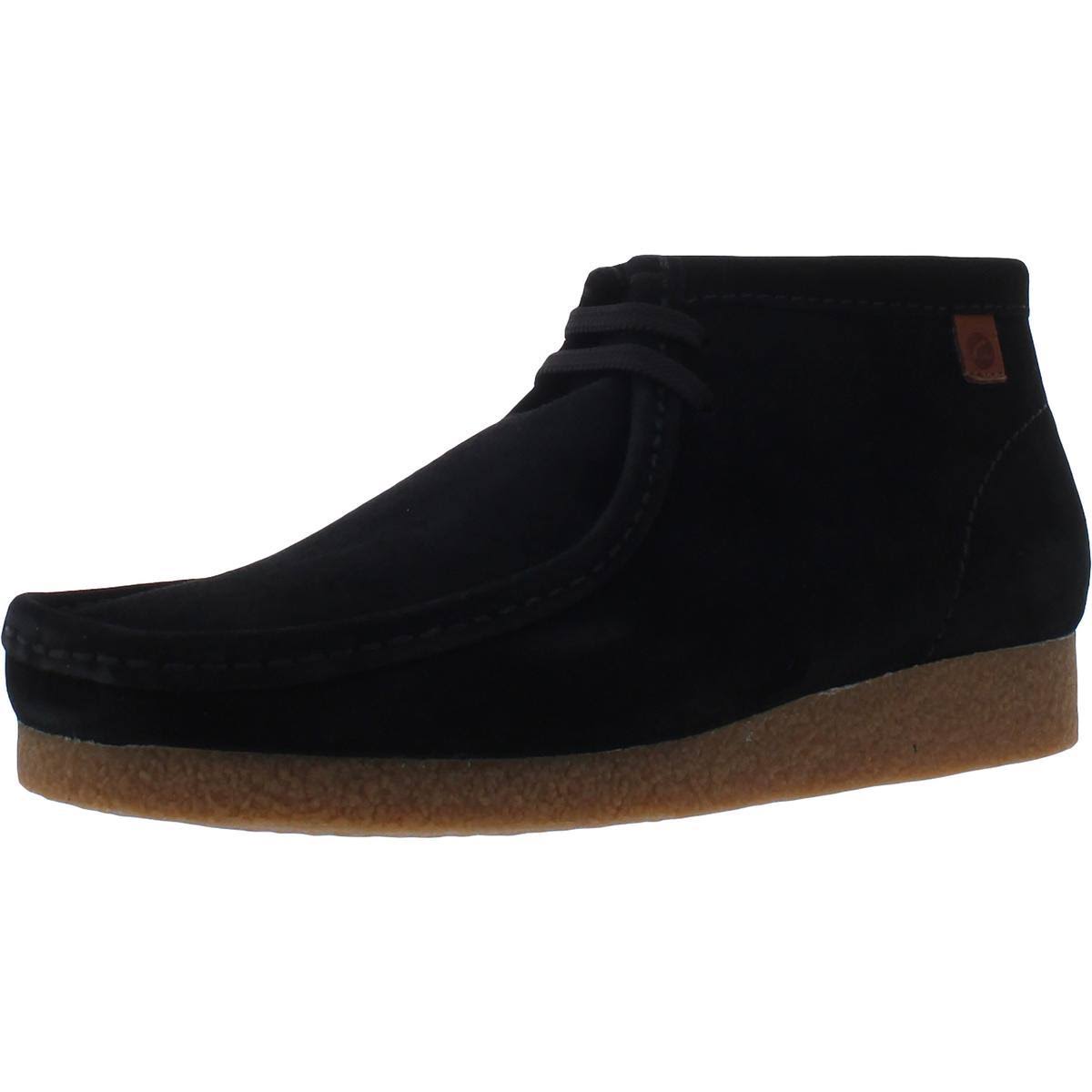 Clarks Mens Shacre Boot Black Suede 11 NXS0_N0AAU33