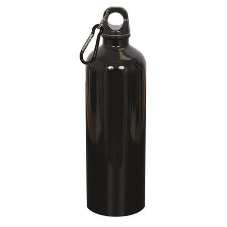 Debco WB3940 750 ml 25 oz Stainless Steel Water Bottle - Black - 12 Pack, Size: 7.5 W x 5.5 H FMB7_E5FXV80