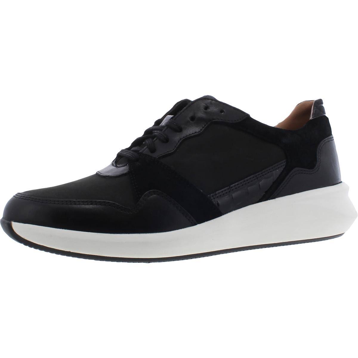 Clarks Un Rio Run Black Nubuck/Leather/Suede Combination LQZ3_W3MEG20