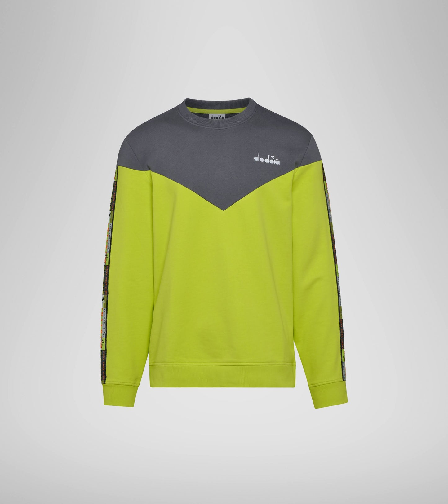 Diadora Sweatshirt Crew 5Palle Offside V Green MOS7_Q7OSA70