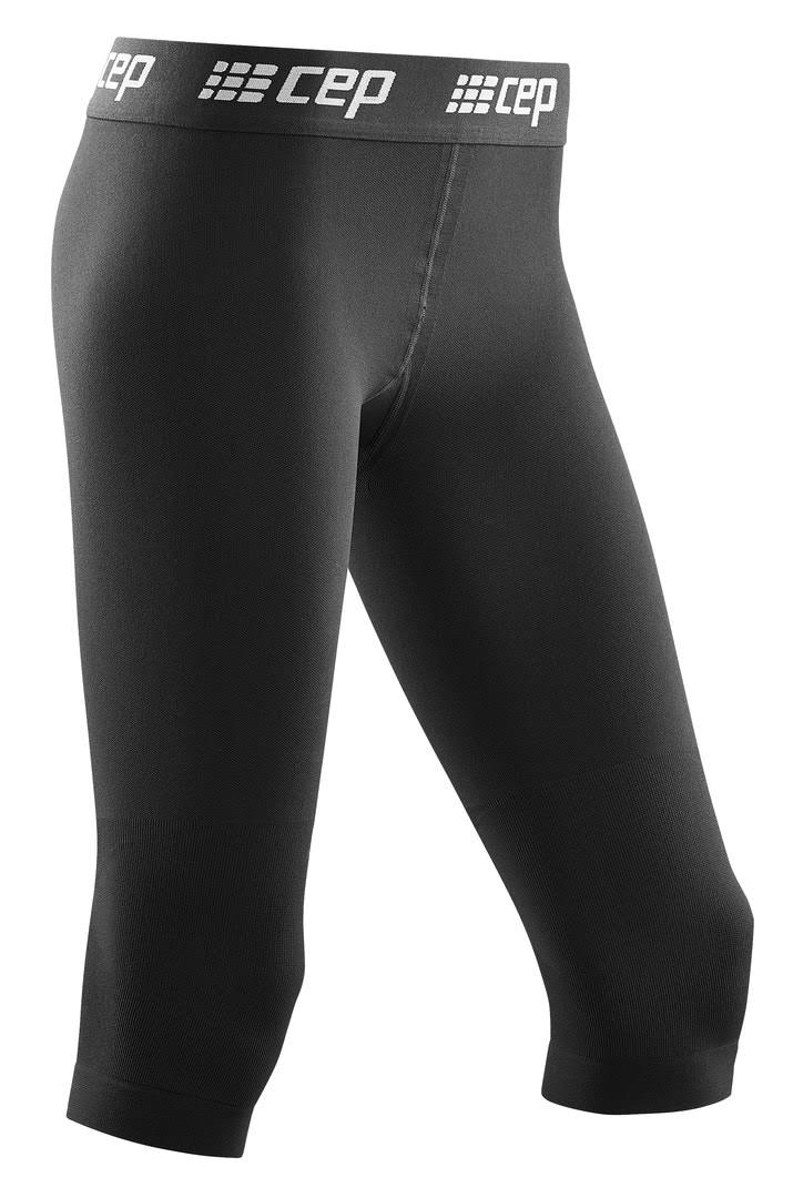 CEP Womens Ski Compression 3/4 Base Tights, Black, Medium XWO3_O8YQS27