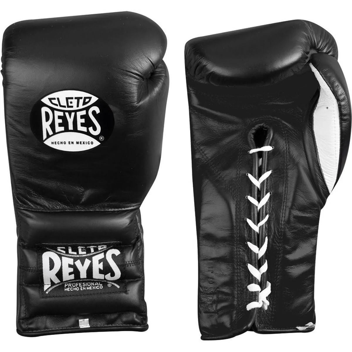 Cleto Reyes Traditional Lace Up Training Boxing Gloves - Black TCG6_P1ZPG11