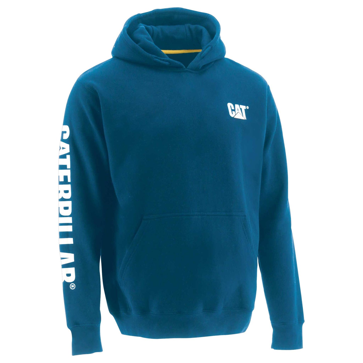 Caterpillar Trademark Banner Hooded Sweatshirt - Mens, Memphis Blue, XLT, 1910709-10960-XLT ROT0_Z9MXP35